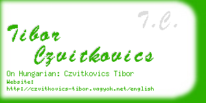 tibor czvitkovics business card